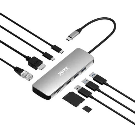 Port Station d'accueil mobile 1 X 4K USB-C 9 périphériques 85W — vue 1