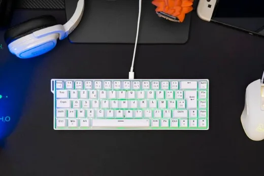 The G-LAB Keyz Titanium HE 65% - Magnétique - Filaire - RGB - Blanc — vue 3