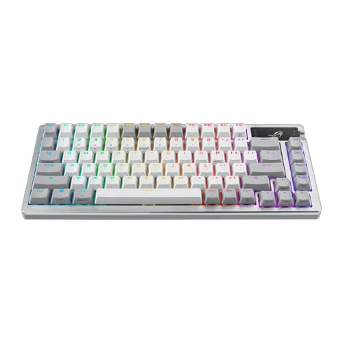 Asus ROG Azoth 75% - Mécanique - Sans-Fil - RGB - Blanc — vue 3