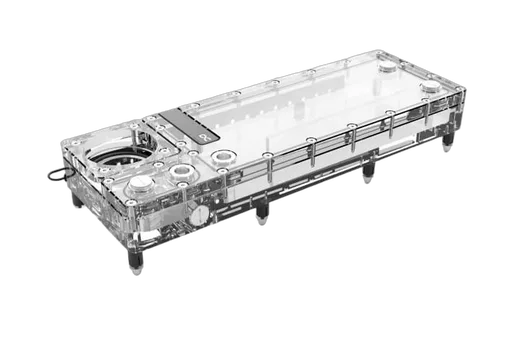 Alphacool Core Flat Reservoir 360 Right D5/VPP - Ss pompe — vue 1