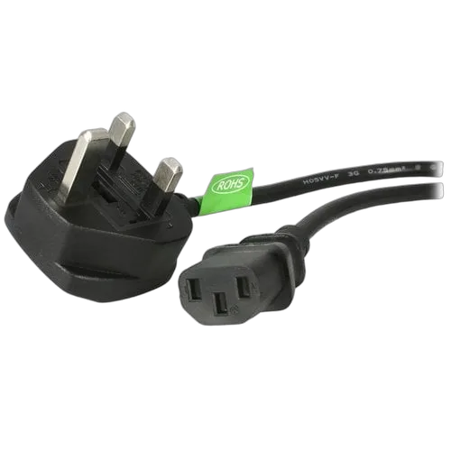 StarTech 3m UK Power Cord - 3 Pin Mains Lead — vue 1