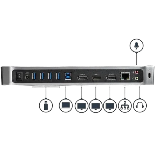 StarTech Triple-Video Docking Station for Laptops — vue 4