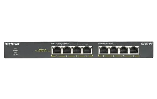 Netgear 8-Port Gb PoE+Flex Switch — vue 1