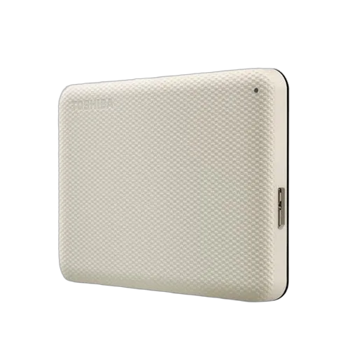 TOSHIBA Canvio Advance 4To 2.5p External Hard Drive USB 3.2 Gen1 White — vue 3