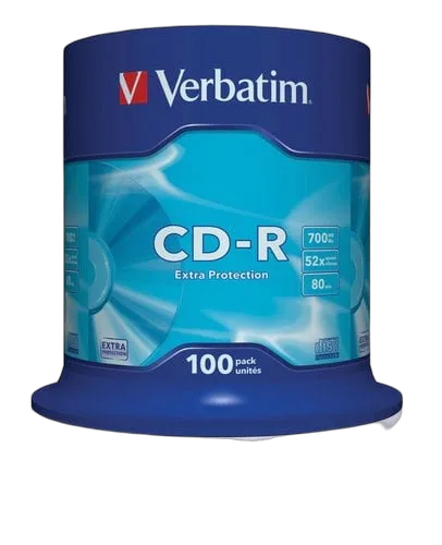 Verbatim CD-R/700MB 80Min 52x Datalife Spdl 100pk — vue 1