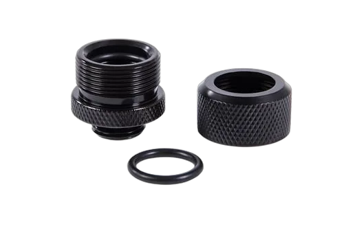 Alphacool Pack de 6 Fitting pour Tube rigide noir 14mm G1/4 — vue 4