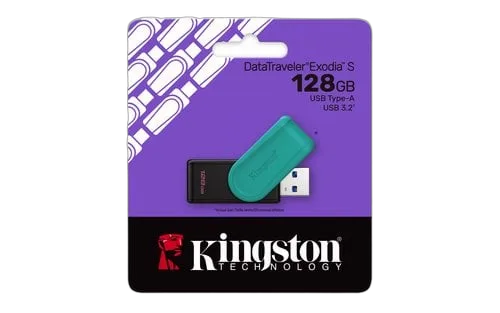 Kingston DataTraveler Exodia S 128GB — vue 3
