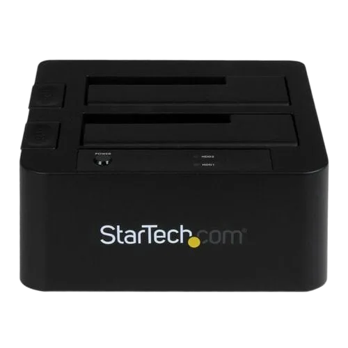 StarTech USB 3.0/eSATA Dual HDD/SSD Dock w/UASP — vue 3