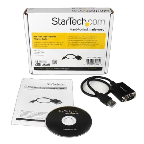 StarTech 1 ft USB to Serial DB9 Adapter Cable — vue 4