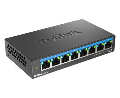 D-Link DMS-108 - 8 Ports multi-Gigabit 2,5G — vue 3