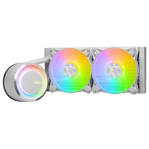 MSI MAG CORELIQUID E240 WHITE — vue 3