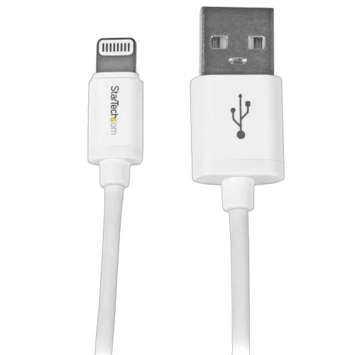 StarTech 1m White 8-pin Lightning to USB Cable — vue 1