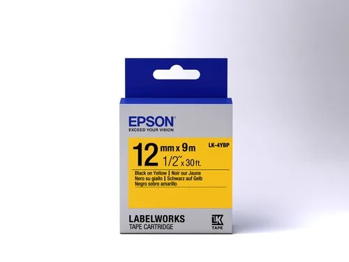 Epson TAPE LK-4YBP PASTEL BLK-/YELL — vue 2