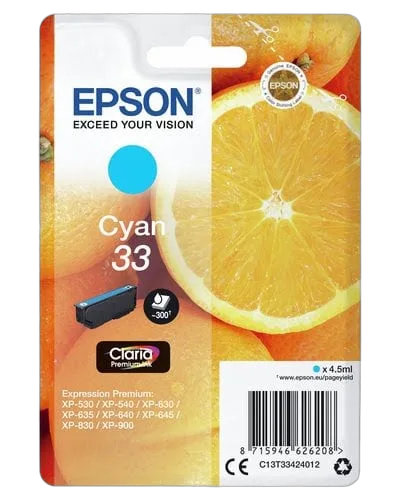 Epson - Cyan - C13T33424012 — vue 3