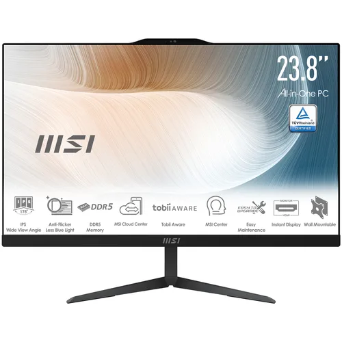MSI Modern AM242 1M-1082FR - 23.8" FHD Core 5-120U 16Go 512Go W11P — vue 2