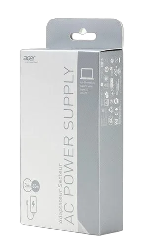 Acer Black Ac Adapter with EU power cord — vue 3