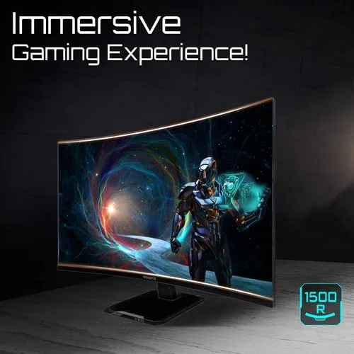 Gigabyte GS32QCA - 31.5" CURVE QHD 180Hz VA 1ms Adaptive Sync — vue 7