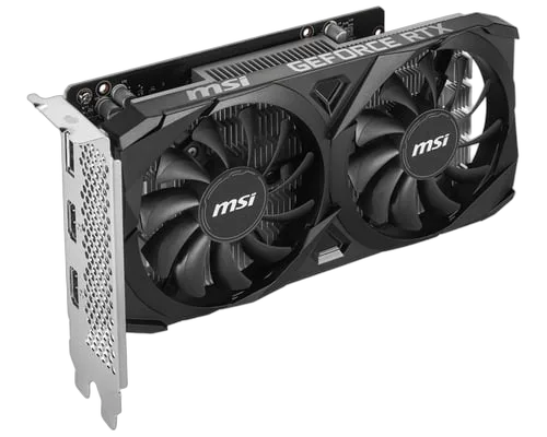 MSI GeForce RTX 3050 VENTUS 2X E 6G OC — vue 4