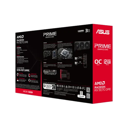 Asus Prime Radeon RX 9070 GRE OC Edition 12GB GDDR6 — vue 13