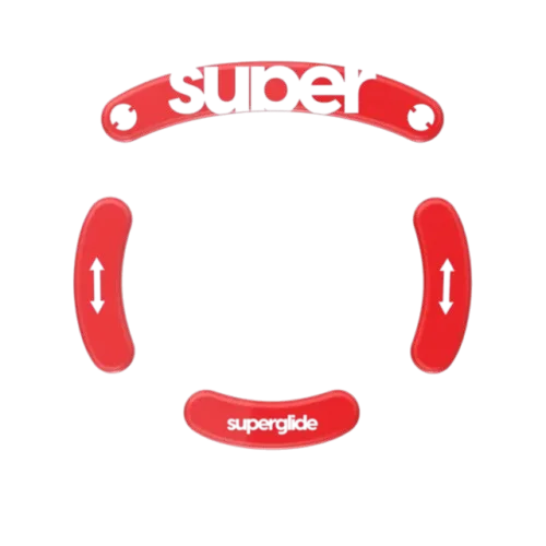 SuperGlide Patins Verre V2 - Logitech G Pro Wireless - Rouge — vue 1