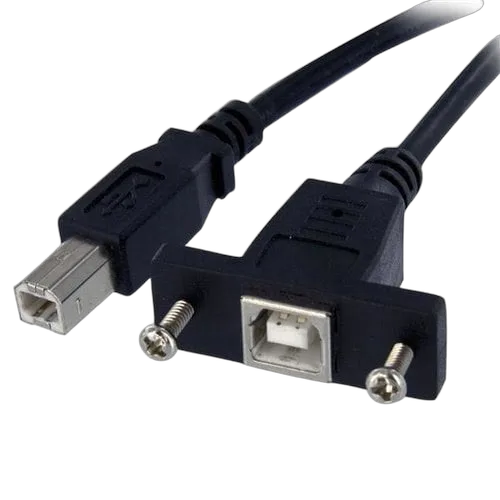 StarTech 1ft Panel Mount USB B to B Cable - F/M — vue 1