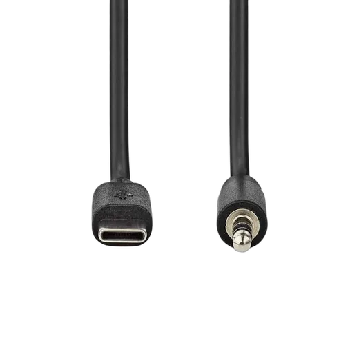 Nedis Câble USB-C vers Jack 3.5mm mâle/mâle - 1m - Noir — vue 2