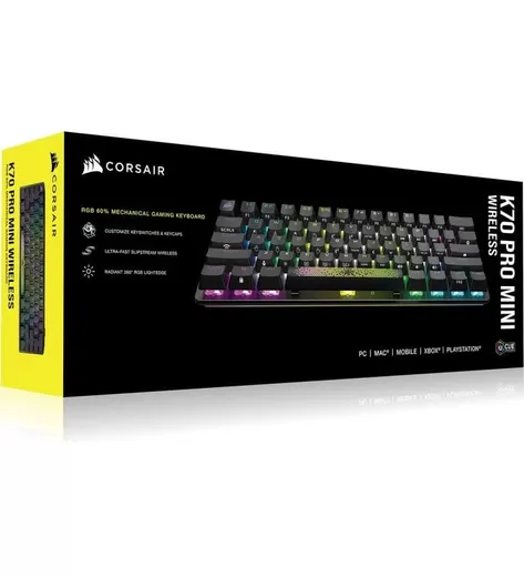 Corsair K70 Pro Mini Wireless 60% Noir (Cherry MX Red) — vue 5