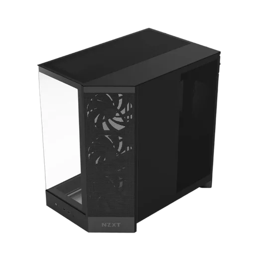 NZXT H9 Flow Noir - MT/Sans Alim/E-ATX — vue 3