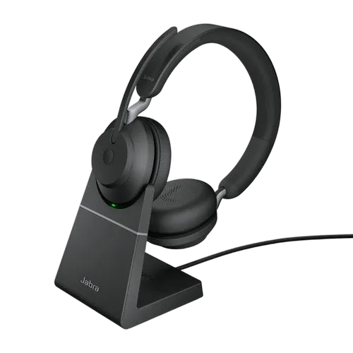 Jabra Evolve2 65 HS+Stand UC Stereo Blck — vue 1
