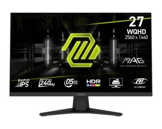 MSI 3 x MAG 274QF X24 - 27" QHD 240Hz FreeSync Premium + Support 3 écrans — vue 2