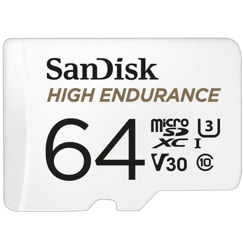 SanDisk microSDHC 64GB HE w/Adapter — vue 1