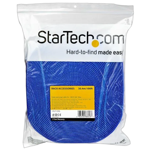 StarTech Cable - Hook and Loop - 100ft. - Blue — vue 4