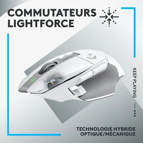 Logitech G502 X Lightspeed - Sans-Fil - Blanc — vue 9