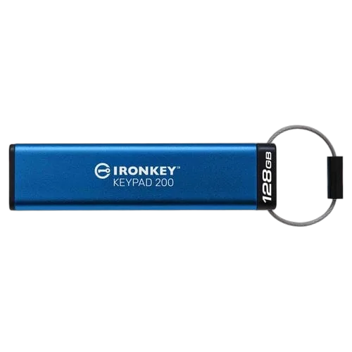 Kingston Clé 128Go Ironkey Keypad 200 — vue 1
