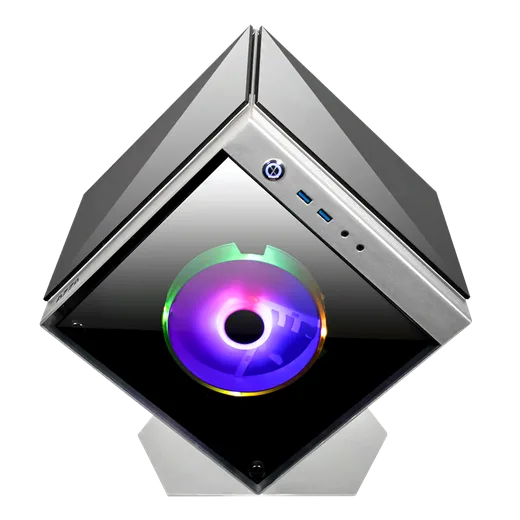 Azza Cube mini 805G silver - mT/Sans Alim/ITX-Seconde Vie — vue 3
