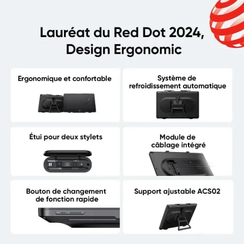 XPPEN Artist Pro 24 Gen 24K MD240UH-EU - 5080LPI 24" Noir — vue 9