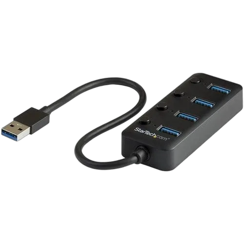 StarTech Hub - USB 3 4-Port with On/Off Switches — vue 1