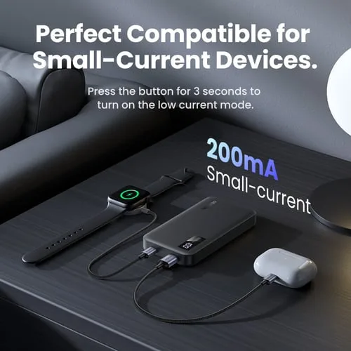 UGREEN USB-C + USB-A - 2 ports - 10000mAh - 20W - Noir — vue 10
