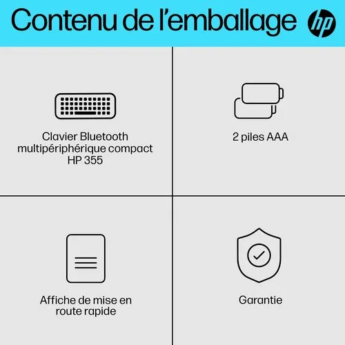HP 355 Compact multi-appareil - Noir — vue 14