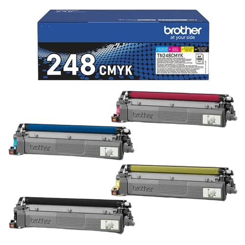 Brother Pack 4x couleurs Toner 1000 Pages - TN248 CMYK — vue 1