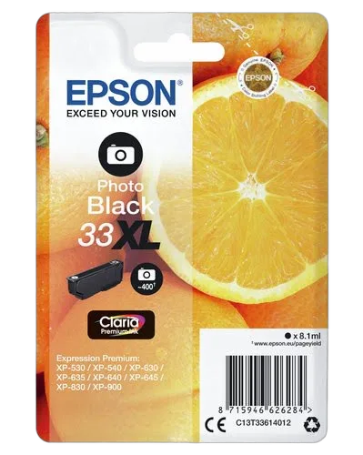 Epson Ink/33XL Oranges 8.1ml PBK — vue 3