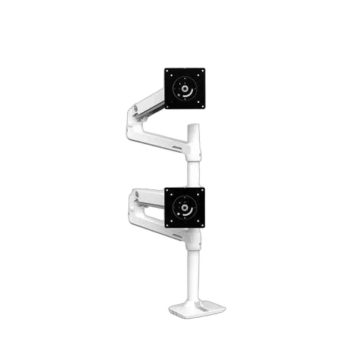 Ergotron LX DUAL STACKING ARM TALL POLE BWT. — vue 1