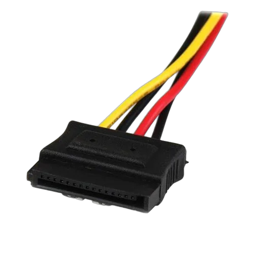 StarTech 12" LP4 to 2x latching SATA Y Cable — vue 3