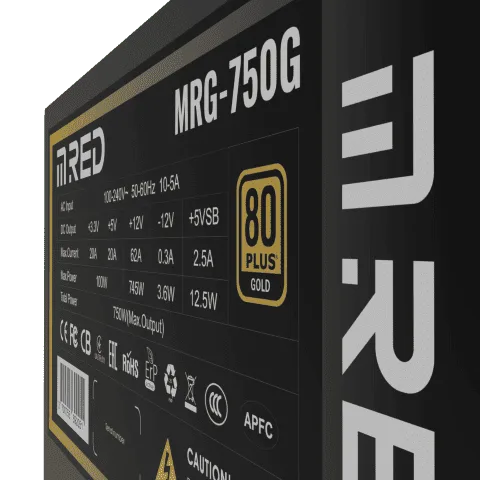 M.RED ATX 750 - 80 + GOLD - F.Mod - MRG-750G (Modulaire) — vue 2