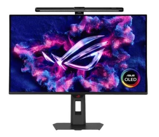 Asus XG27AQDMESZ 27" QD-OLED QHD 240Hz + ROG Aura Light Bar — vue 1