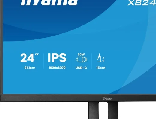 Iiyama Prolite XB2495WSC-B1 - 24.1" FHD+ 100Hz IPS Pivot USB-C 65W — vue 6