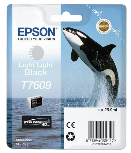 Epson Ink/T7609 Killer Whale 25.9ml LLBK — vue 1