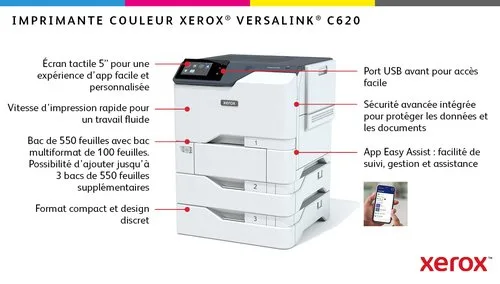 Xerox VERSALINK C620 A4 50PPM DUPLEX — vue 9