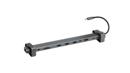 HUB USB-C/10 ports/Gris