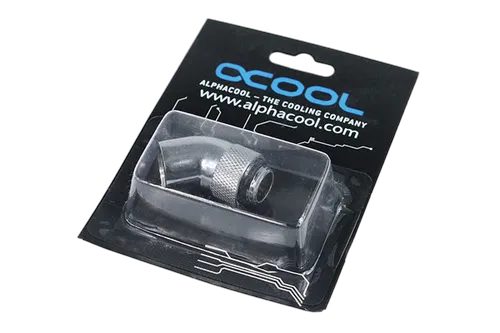 Alphacool HF Coude 45° rotatif - 1/4" Mâle / Femelle Chrome — vue 4